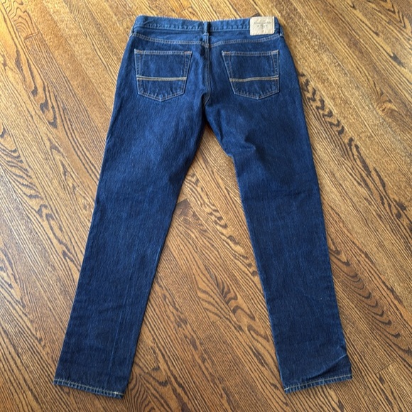 Abercrombie & Fitch Men’s Denim Jeans Straight Leg W36 L32 Dark Wash Classic - Picture 3 of 8